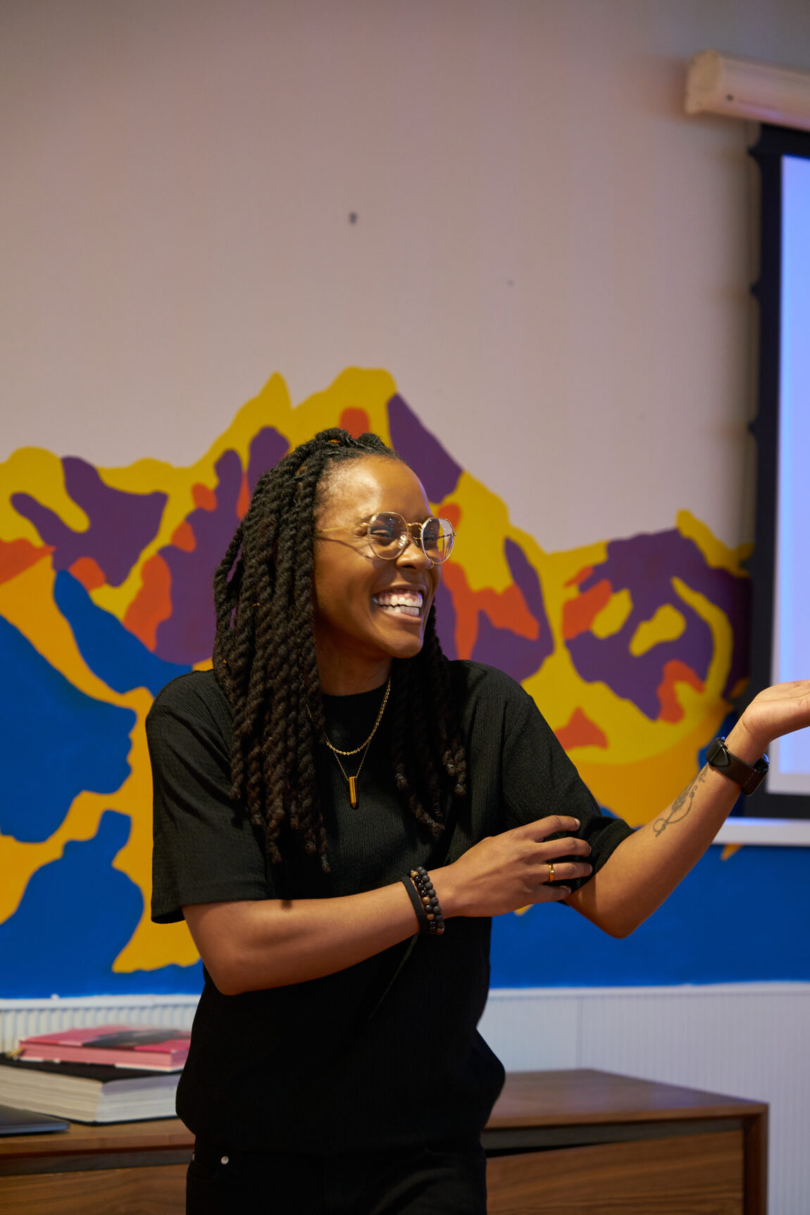 Alexandria Anderson-Dunlop leading a session